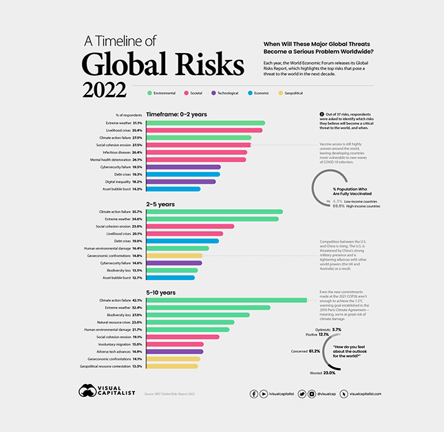 Le principali fonti di rischio secondo il report del World Economic Forum - PCA Consultative Broker