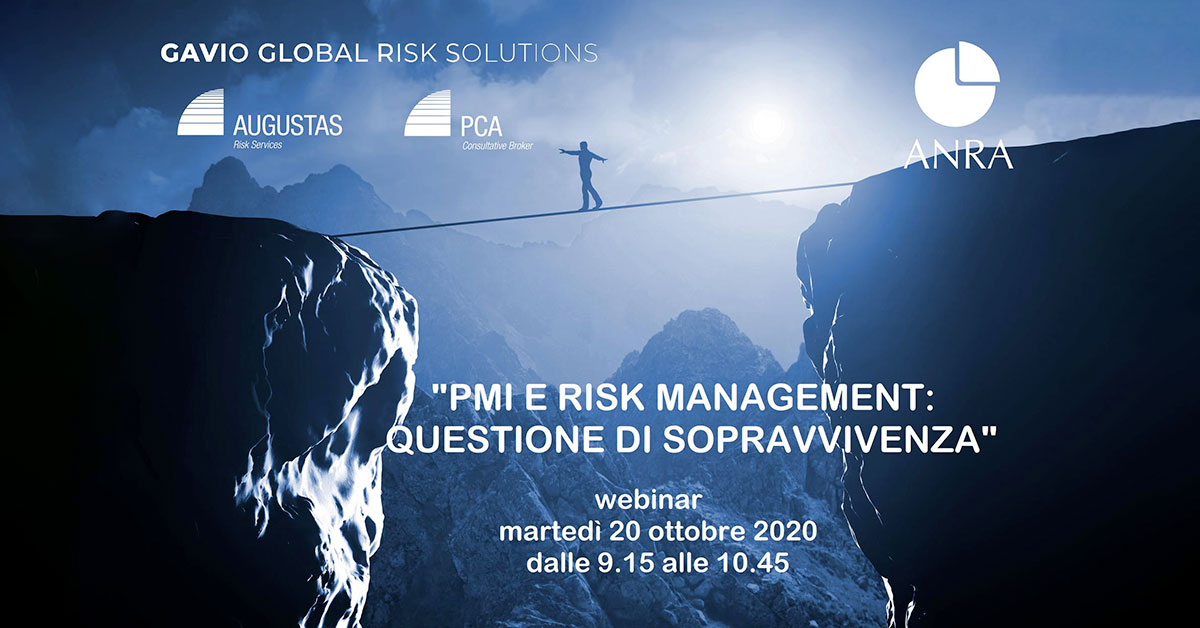 Webinar: analisi e soluzioni per il Risk Management delle Pmi - PCA Consultative Broker